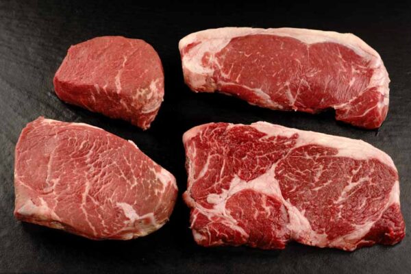 Big 4 USA Steak Paket Filet Ribeye Rump und Hüftsteak