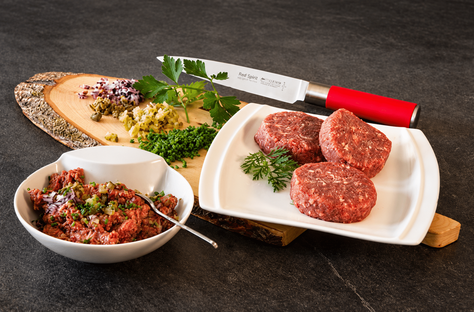 Beef Tatar - 100% mageres Rindfleisch, einzeln entnehmbar