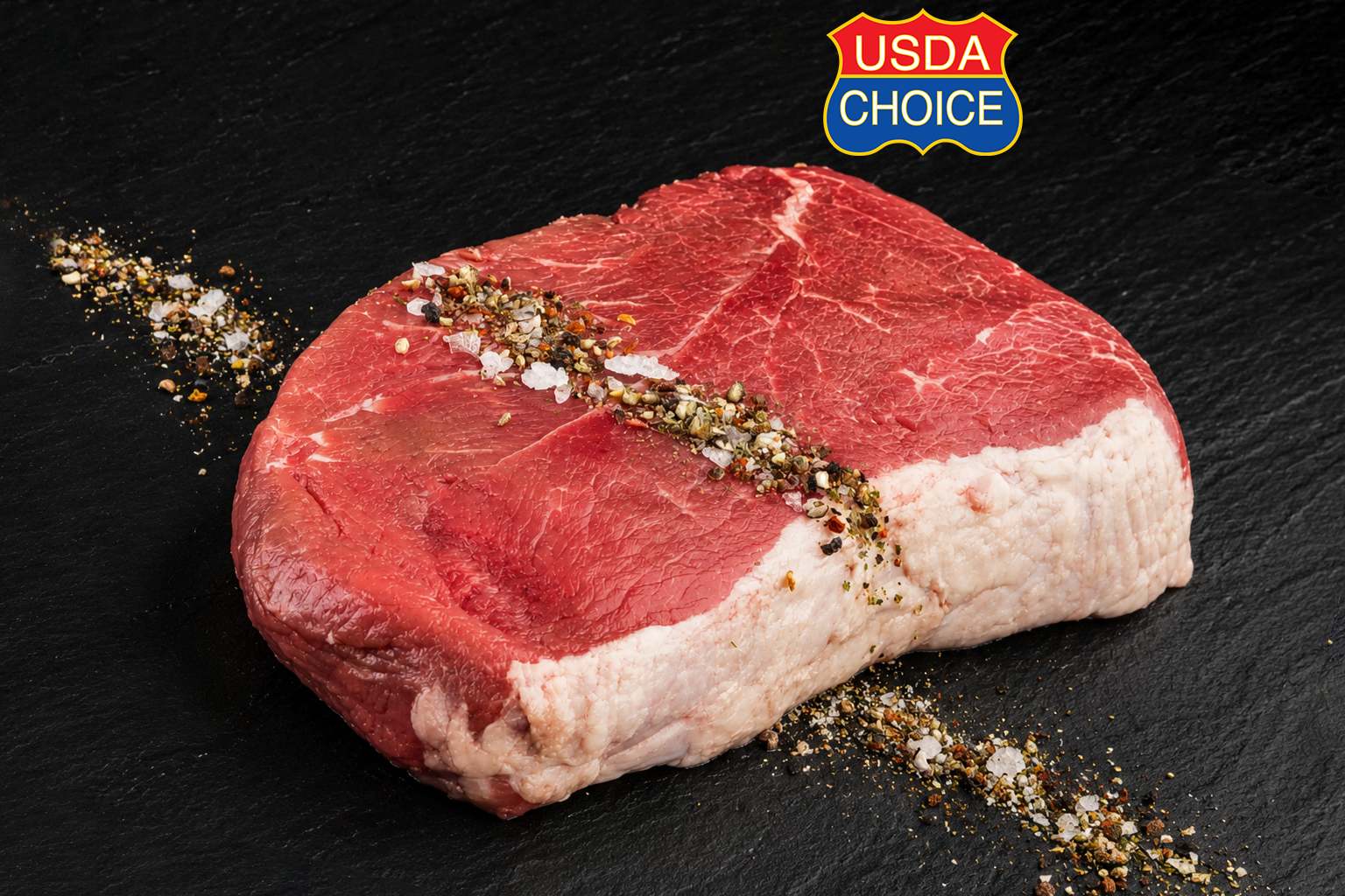 USA Black Angus Chuck Range Steak, Creekstone Farms