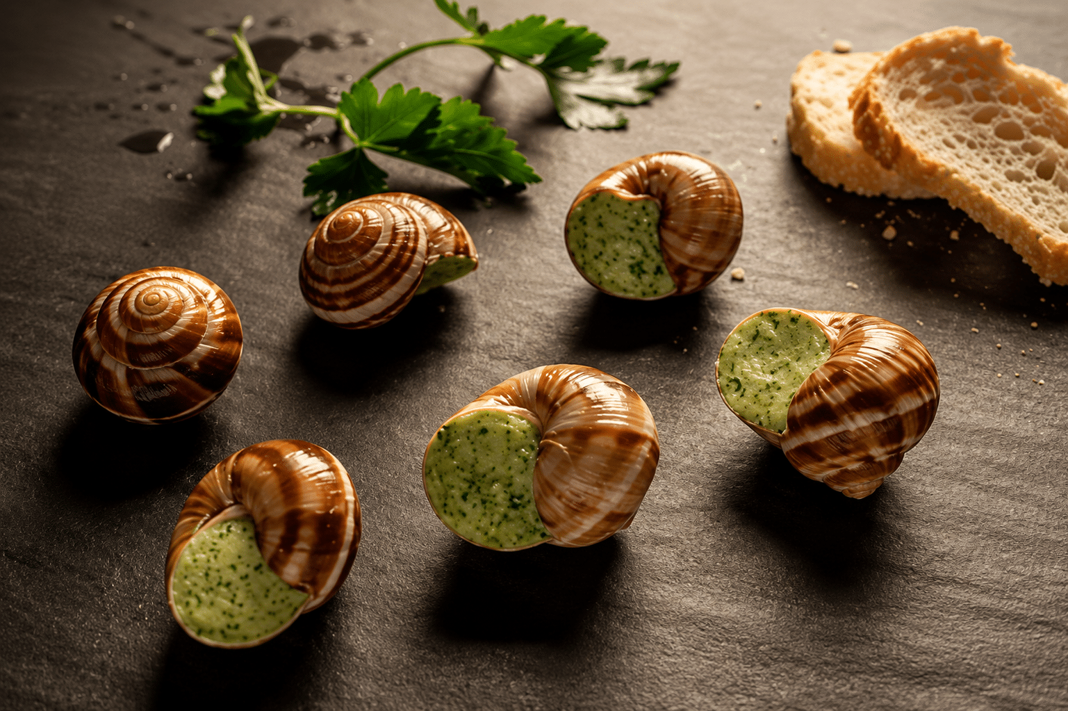 Schnecken in Kräuterbutter 48 Stück