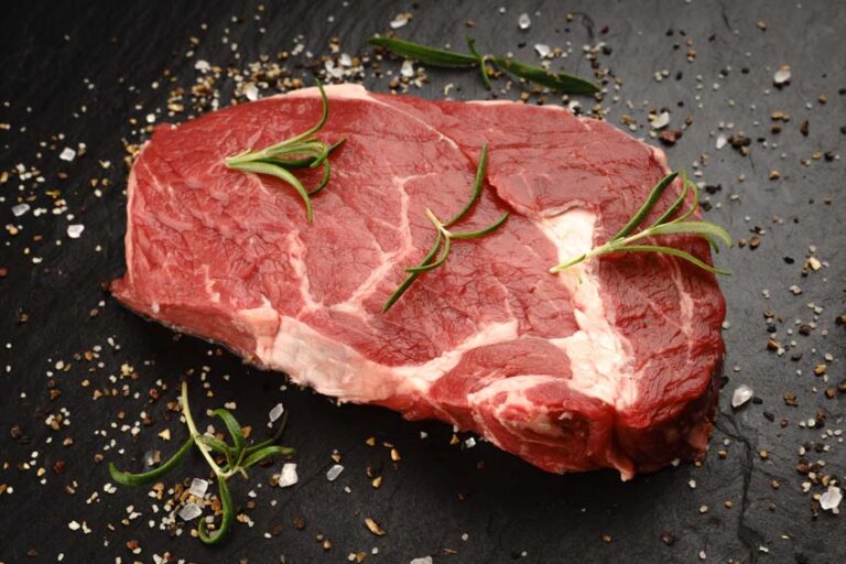 Argentinisches RibeyeSteak (Entrecôte) Tellermitte