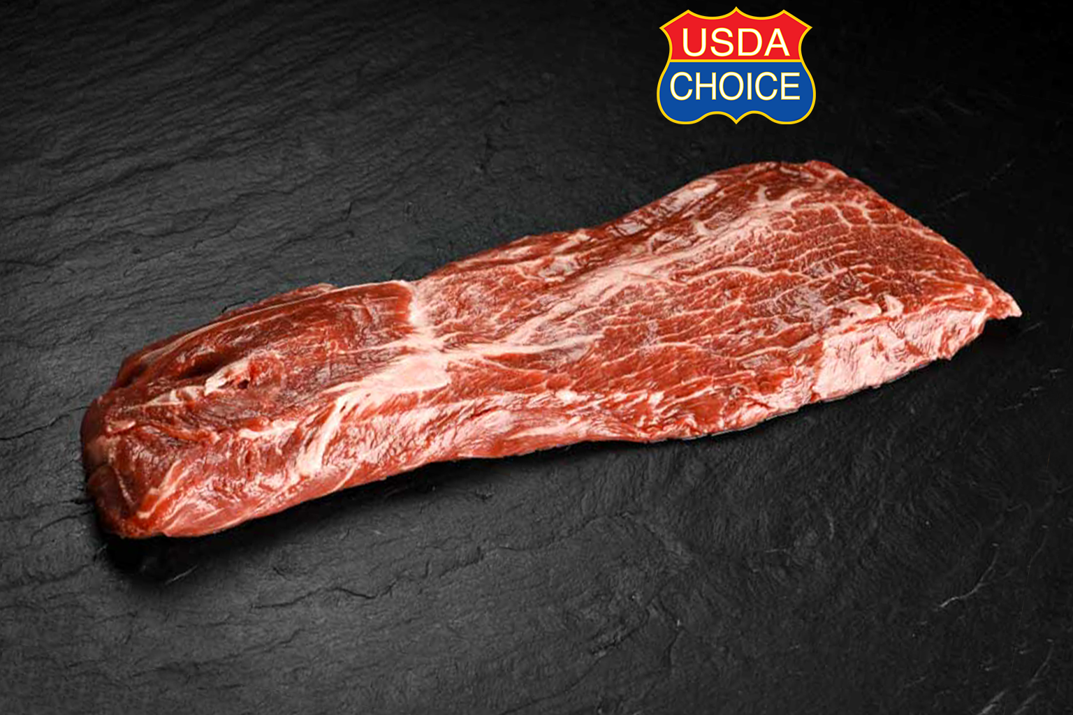 USA Black Angus Flat Iron Steak, Creekstone Farms
