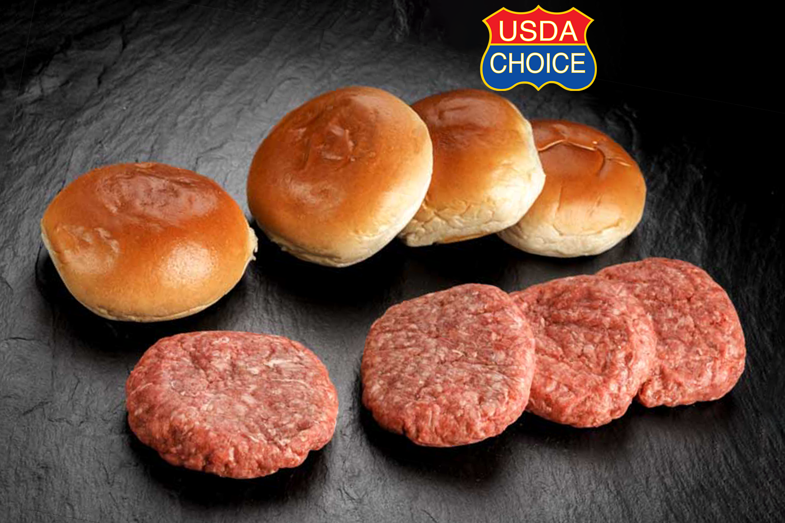 USA Black Angus Steakburger & Buns