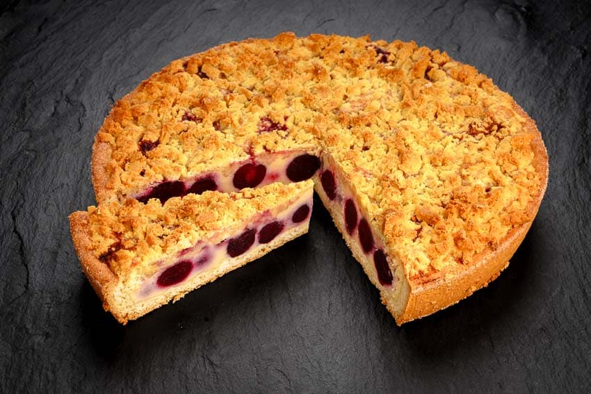 Pfalzgraf Kirschkuchen mit Butterstreuseln, 12 Portionen