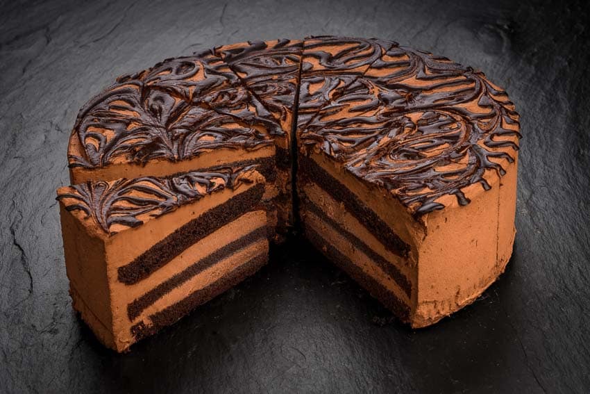 Pfalzgraf Schoko-Mousse-Torte, 12 Portionen vorgeschnitten, einzeln entnehmbar