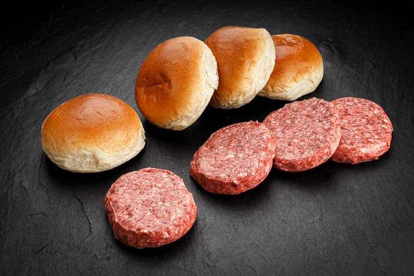 Kettyle Guinness-Burger & Buns – 4 Beef Patties mit 4 Classic Buns